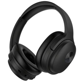 Hybrid Active Noise Cancelling Headphones Noise Canceling Wireless Headphones Over Ear, ENC Calls, Deep Bass