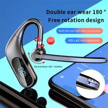 KJ12 Wireless Bluetooth Earphone, Ear-Hook Style, Business Headset With 5.0 Display Screen For Battery Level - Black - View 3