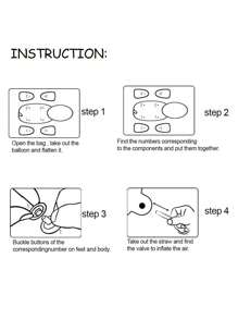 MECRLA 1set 3D Sheep Balloon, DIY 3D Assembly, Suitable For Animal Theme Party Decoration, Farm Theme, Fun Gift, Birthday Party Decoration, Outdoor & Indoor Decoration, Christmas