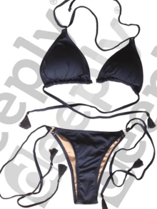 Women Bikini Sets - 藏蓝色 - 查看 1