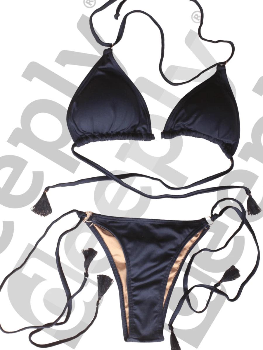 Women Bikini Sets - 藏蓝色 - 查看 1