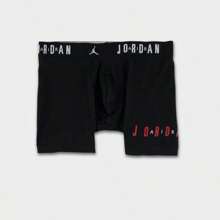 Jordan paquete de 2 Boxers tipo novio de algodón con elástico de poliéster para hombres - JM0623-R78/Negro/Rojo - Ver 5