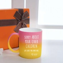 1 stuk gepersonaliseerde grappige favoriete kindmok, kerstcadeau voor moeder, favoriete zoon, favoriete dochter, gepersonaliseerde moedermok, moedercadeau, Moederdagcadeau