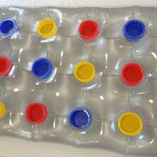 1 Pc Swimming Inflatable Lounge Chair Pool Beach Lounge Floating Raft With Cup Holders Inflatable Mattress Pool Float, Beach Essentials, Beach Accessories - Multicolor - View 4