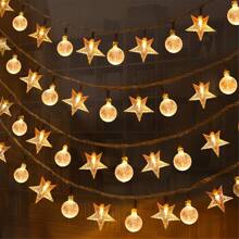 1 cái, Đèn dây bóng bong bóng LED hình ngôi sao, chạy bằng pin (không có pin) Đèn cổ tích trong nhà, Đèn ngủ phòng em bé, Dùng trong nhà & ngoài trời, Tiệc tùng, Đám cưới và Trang trí ngày lễ Quà tặng trang trí gia đình Tiệc mừng em bé - trong suốt - Xem 2