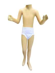 Paquete de 3 trusas Calzoncillo de Algodon Para Niños - Blanco - Ver 2