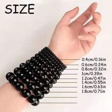 1 Pack Of Multiple Sized Glow-In-The-Dark Beads, Luminous Stone Beads For DIY Bracelets And Necklaces. Suitable For Various DIY Jewelry Designs. Can Be Used In Various Settings. - Multicolor - View 7