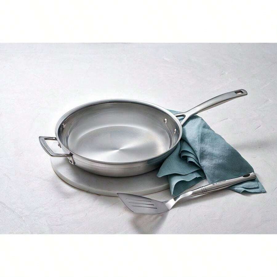 Le Creuset Stainless Steel 3.5Quart Saucier Pan With Lid SHEIN USA