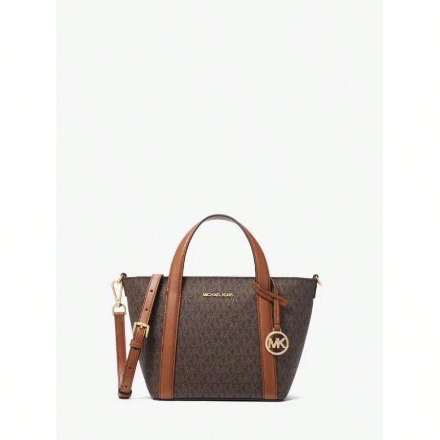 Michael Kors | Pratt Small Signature Logo Tote Bag - Brown - View 1