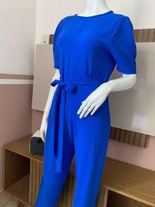 Women Jumpsuits - Royal Blue - View 2