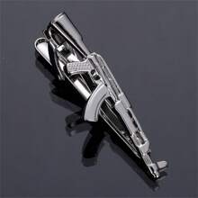 1入獨特的朋克武器形狀領帶夾，男士領帶配飾 - 銀色 - 查看 16