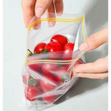 1 Box Double Reinforced Fresh-Keeping Bag For Vegetable And Fruit Storage In Fridge, Classified Sealable Food Bag Gift Bag Party Kitchen - Transparent - View 4