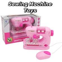 Ensemble de jouets mini-machine à coudre électrique avec fer à jouet - Jouets pour appareils ménagers de jeu de rôle de jeu avec effets lumineux et sonores pour enfants, jeu de rôle de tailleur, jouet éducatif unisexe, cadeau de fête d'anniversaire