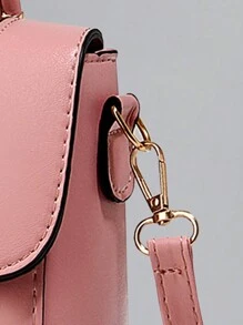 PLANEE Women's Vintage PU Crossbody Bag, Flap Shoulder Bag, Minimalist Style, For Office, Work, Fashionable Women's Shoulder Bag, Fashionable Solid Wallet For Women, A - 熒光色 - 查看 11