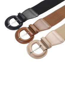 1 buc Curea la modă cu talie largă, elastică, cu cataramă decorativă în formă de D, pentru haină și rochie de damă, Halloween, vară, școală, toamnă, Halloween - A - Vizualizare 3