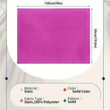 19.6 * 59 Zoll Satin Stoff einfarbig, geeignet für DIY Mode Handwerk, Kleidung, Seidensatin für Hochzeitskleid Dekoration - Verschiedenfarbig - Übersicht 3