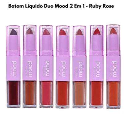 Batom Duo + Vitamina E Mood da Ruby Rose