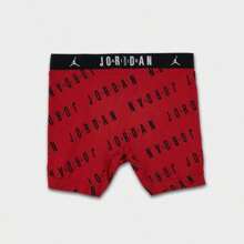 Jordan paquete de 2 Boxers tipo novio de algodón con elástico de poliéster para hombres - JM0623-R78/Negro/Rojo - Ver 4