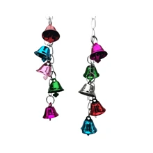 1pc Random Color Combination Parrot Bell Toy, Colorful Bells, Bird Cage Accessories, Chew & Swing Toys - Multicolor - View 5