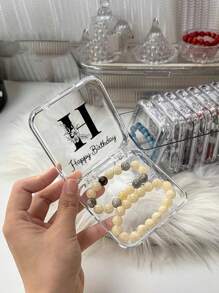 1pc Personalized Customized Nail Art & Jewelry Storage Box, Custom Birthday/Personal/Festival Gift - one-size - View 3