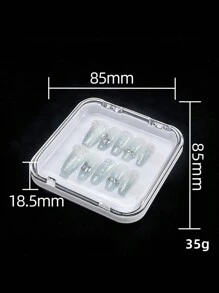 1pc Personalized Customized Nail Art & Jewelry Storage Box, Custom Birthday/Personal/Festival Gift - one-size - View 5