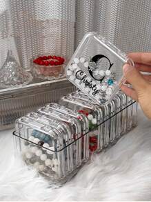 1pc Personalized Customized Nail Art & Jewelry Storage Box, Custom Birthday/Personal/Festival Gift - one-size - View 4