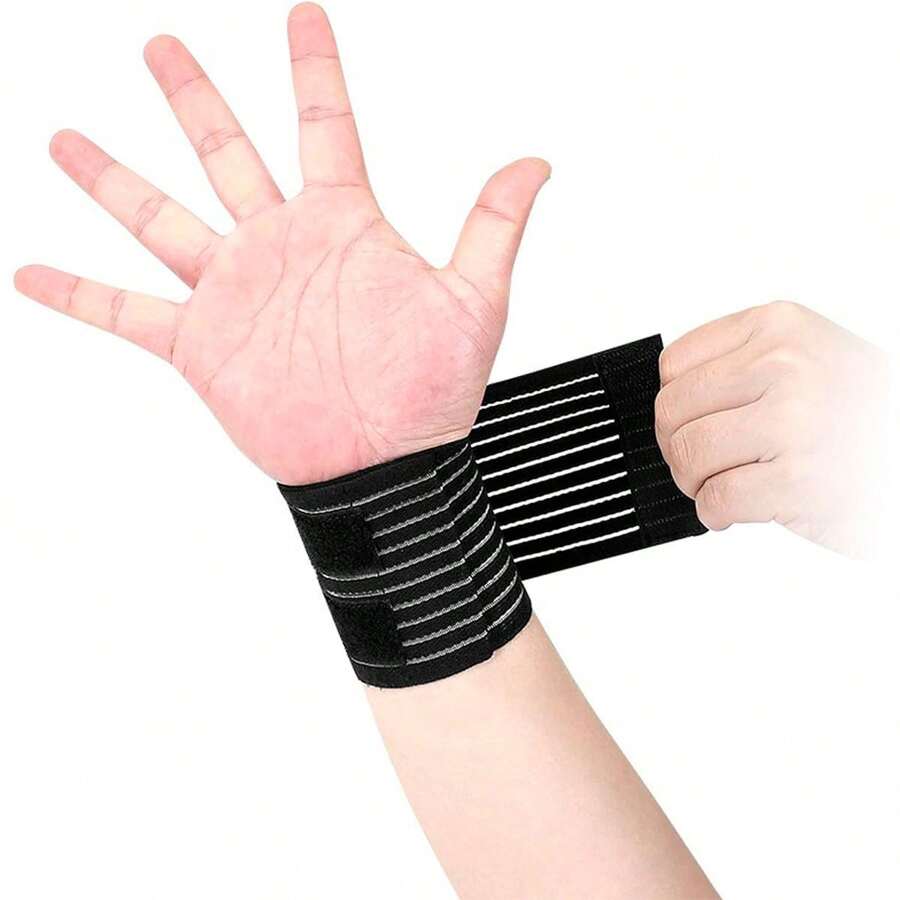 1 Par De Muñecas Ortopédicas, Muñequeras Elásticas - Azul - Ver 1