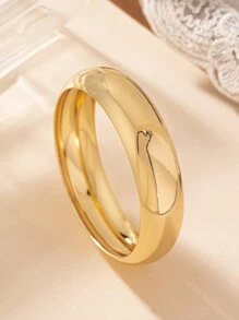 1 pieza Brazalete vintage chapado en oro, estilo europeo y americano, adecuado para elegancia discreta, foco de fiesta, regalo considerado, esencial para el día a día, creador de ambiente - Amarillo Oro - Ver 6