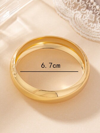 1 件欧美风格镀金复古袖口手链，适合低调优雅，派对焦点，贴心礼物，日常必备，氛围营造者