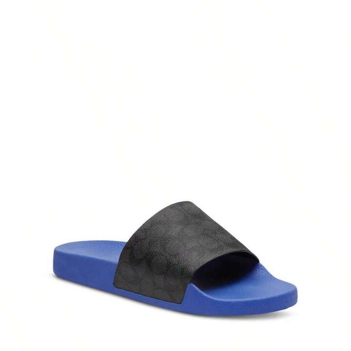 Coach Men's Signature Canvas Pool Slides | SHEIN