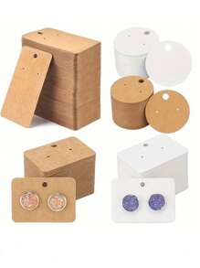 50入組耳環和項鍊收納展示卡，用於珠寶包裝 - 彩色 - 查看 9