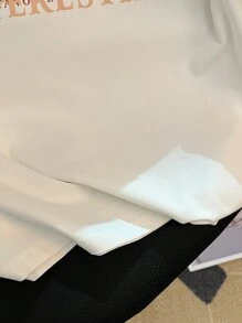 女童时尚 Polo 衫，女童休闲夏季上衣，开学季 - 白色 - 查看 5