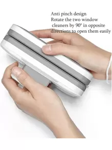 1pc Double-Sided Magnetic Window Cleaner - Handheld, No Battery Needed, Strong Magnet Attachment For High-Rise & Home Windows, 3-10mm Glass Compatibility, Outdoor & Indoor Use, Living Room & Bedroom Accessory - White - View 7