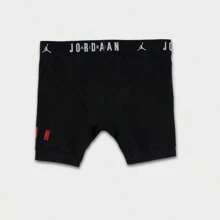 Jordan paquete de 2 Boxers tipo novio de algodón con elástico de poliéster para hombres - JM0623-R78/Negro/Rojo - Ver 6