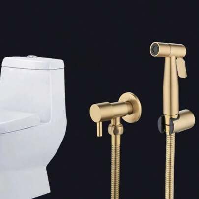 Toilet Bidet Set Self Cleaning Shower Bidet Sprayer 304 Stainless Steel Cold Spray Gun Toliet Wash Handheld Bidet Sprayer Set Bathroom Bathroom Accessories Bathroom Tools