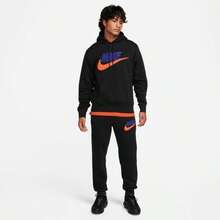 Men's Nike Club Fleece Chenille Futura Jogger Pants - FN3094-010/Black/Black - View 3