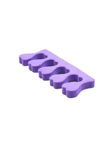 Separadores de dedos de los pies para pedicura de 20 piezas, separadores de dedos de los pies para mujeres, separadores de dedos para pedicura para separar las uñas de los dedos de los pies o las uñas de los dedos de las manos fácilmente para el cuidado de las uñas y el esmalte de uñas, kit de pedicura con separadores de dedos de gel suave. - Morado - Ver 4