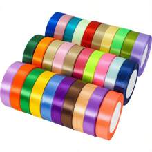 1 Roll 2cm Wide Ribbon, Satin Ribbon, DIY Ribbon For Bows, Gift Wrapping,
