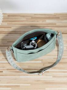 Bolso de cubo de estilo retro para mujer, bolso cruzado de correa de estilo retro, bolso hobo con correa de guitarra y gruesas correas de bolso bordadas para mujer - ¡perfecto para bolsos cruzados, bolsas de gimnasio, bolsos tote y talla grande!