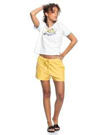 Roxy Women Shorts - Màu vàng - Xem 4
