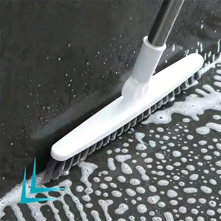 1pc Bathroom Floor Brush, Rotating Scrub Brush, Hard Bristles Scrubbing ...
