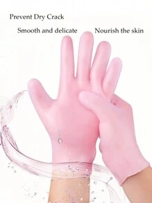Silicone Thickened Gloves Waterproof Anti-Cracking Moisturizing Moisturizing Hand High Elastic Full Palm Maintenance Exfoliating Gloves