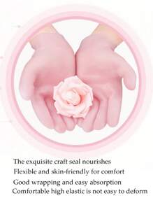 Silicone Thickened Gloves Waterproof Anti-Cracking Moisturizing Moisturizing Hand High Elastic Full Palm Maintenance Exfoliating Gloves