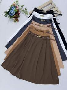 Women Skirts - Dark Grey - View 9