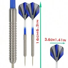 20g Dart Needle Set Rigid Dartboard Paper Target Dart Needle Set Stainless Steel Dart Barrel,Adult Party Games Suitable For Halloween/Christmas/Thanksgiving - Multicolor - View 5