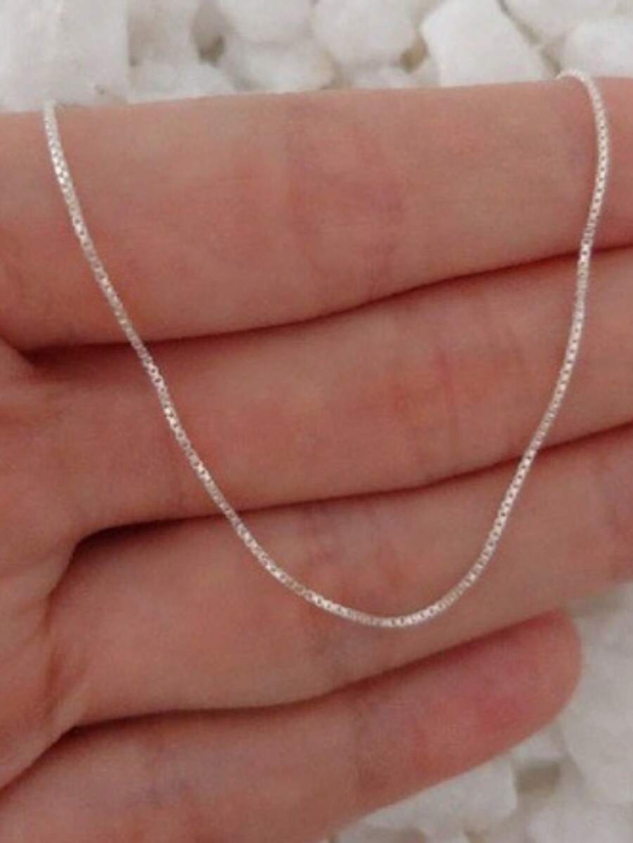 Women Chain Necklaces - Plateado - Ver 1