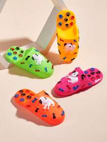 1入/2入 隨機顏色拖鞋造型啾啾聲狗狗玩具，適合萬聖節寵物玩具 - 彩色 - 查看 10