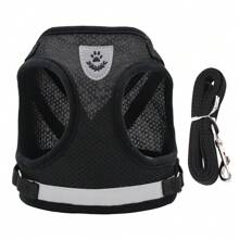 1 Set Pet Dog Summer Chest And Back Strap Harness With Reflective Dog Leash, Small Dog Harness Vest Style, Breathable And Comfortable For Both Cats And Dogs - Multicolor - View 21