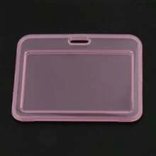 Assorted Color Transparent PP Solid Color Single-Layer Student Card Case Minimalist Candy Color Card Sleeve Card Holder Wallet Business Card Holder Credit Card Holder Id Card Holder Women For Women For Men Card Wallet