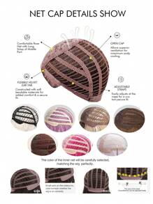 Hermosas pelucas onduladas rubias largas de 26 pulgadas para mujeres - ¡Ondas rizadas gruesas de aspecto natural! - Dorado - Ver 6